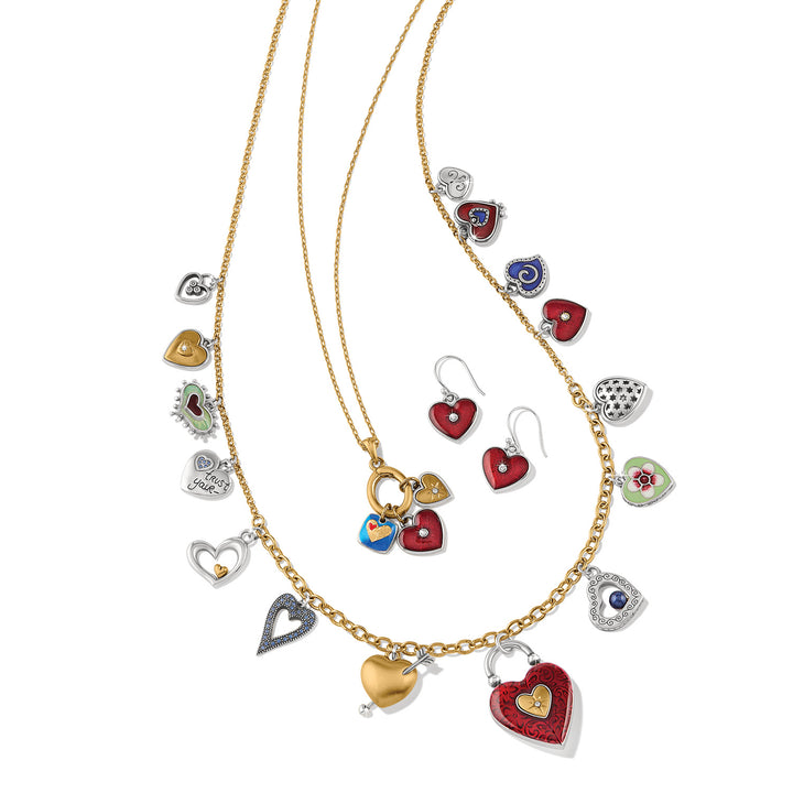 One Heart Charm Necklace