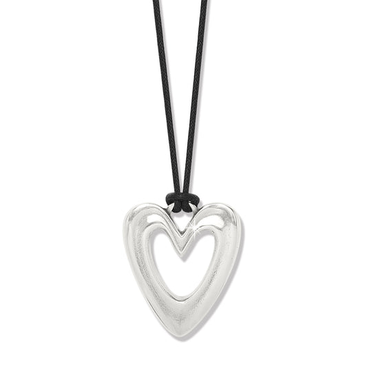 Cascade Open Heart Cord Necklace