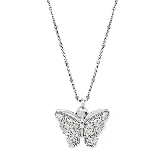 Kyoto In Bloom Indigo Petite Butterfly Necklace