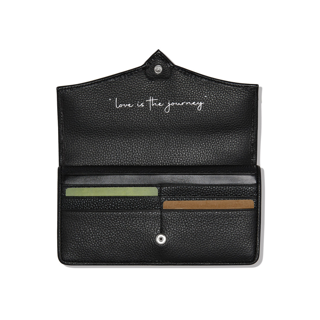 Brighton Cascade Large Wallet Black/Chocolate