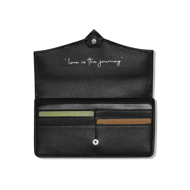 Brighton Cascade Large Wallet Black/Chocolate