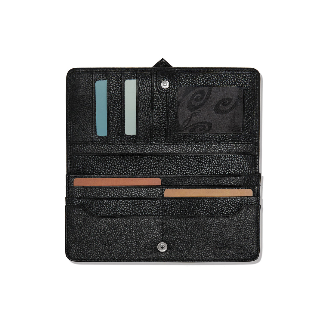 Brighton Cascade Large Wallet Black/Chocolate