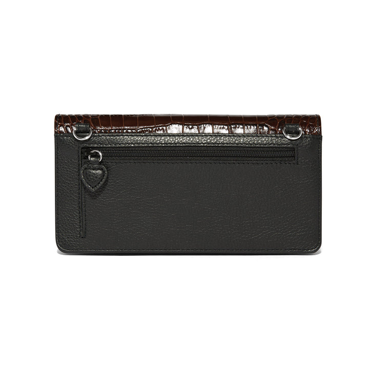 Brighton Cascade Large Wallet Black/Chocolate