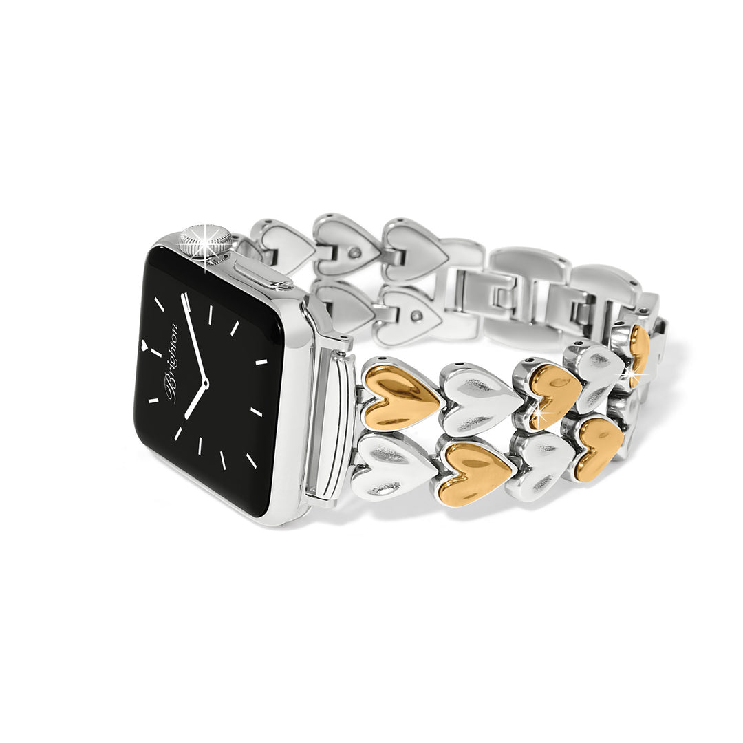 Brighton Cascade Heart Watch Band — Two-Tone Heart Smart Watch Band