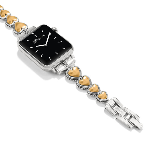 Pretty Tough Two Tone Heart Watch Band