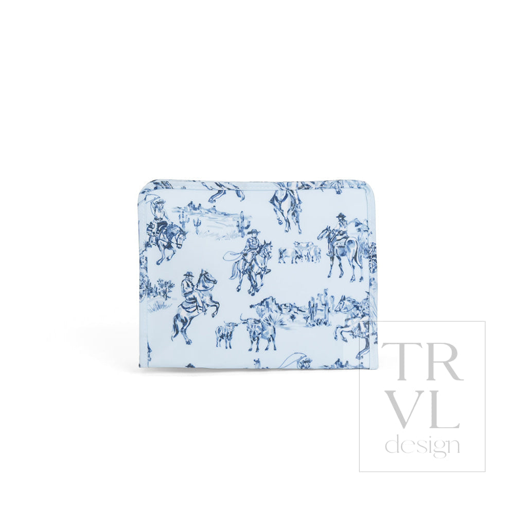 Trvl Design Roadie Large Zip Pouch Cowboy Toile