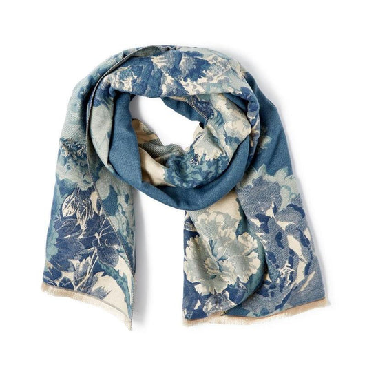 Gallery Floral Motif Double Sided Softer than Cashmere Shawl - Acrylic