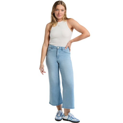 1822 Denim 26" Better Butter High Rise Wide Leg Crop - Chrisley