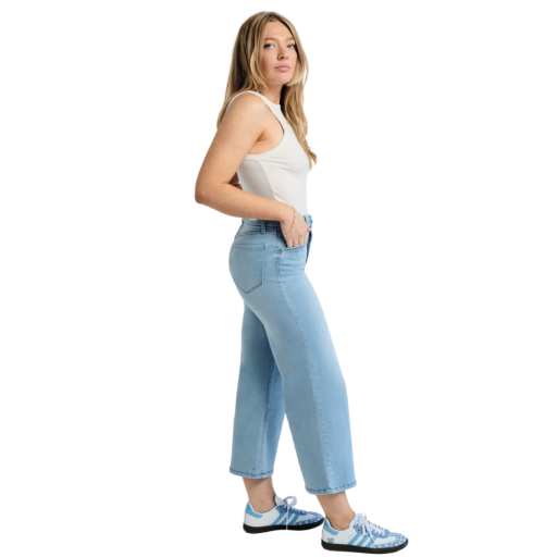 1822 Denim 26" Better Butter High Rise Wide Leg Crop - Chrisley