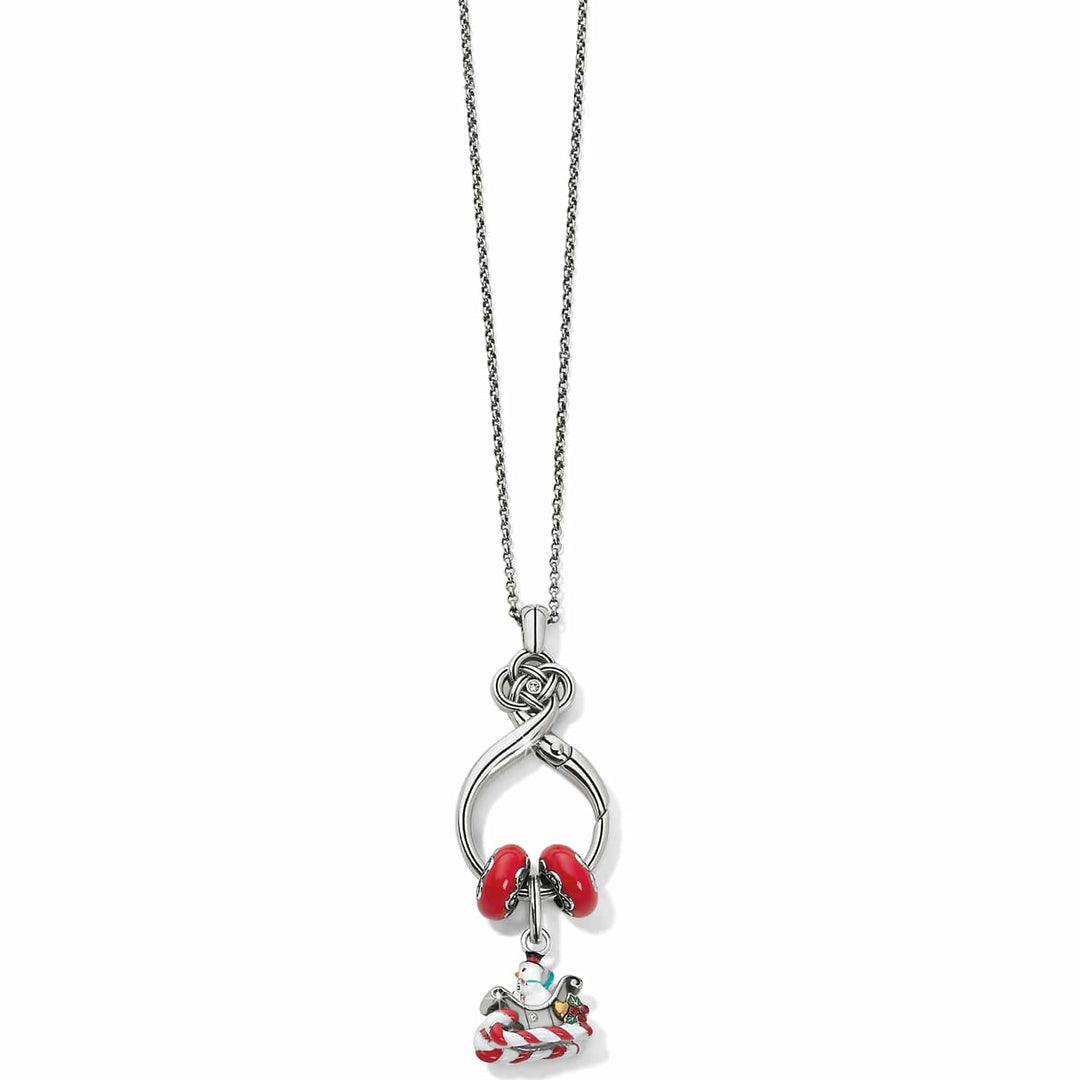 Brighton Snowman Sleigh charm on a charm bracelet