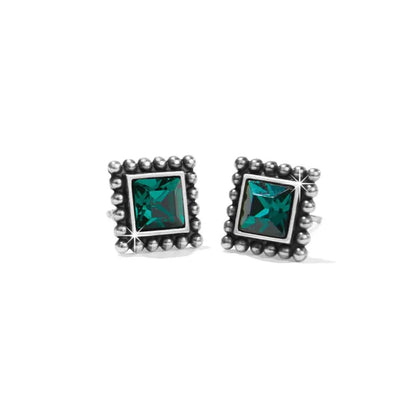 Sparkle Square Mini Post Earrings