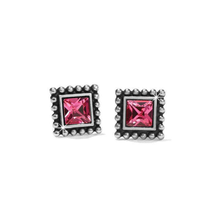 Sparkle Square Mini Post Earrings