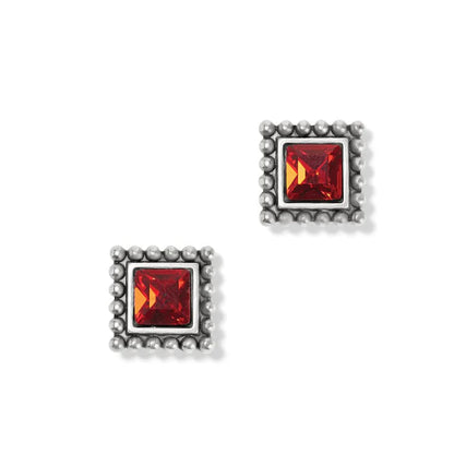 Sparkle Square Mini Post Earrings