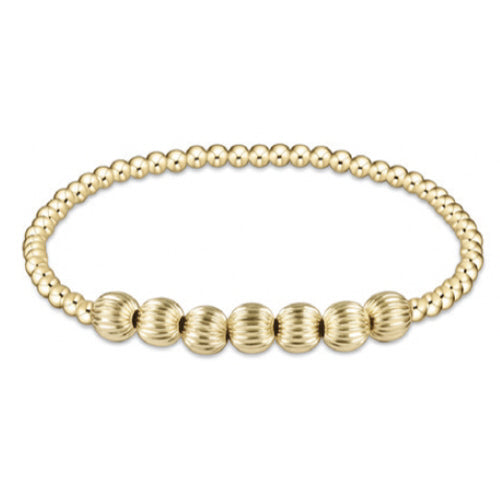 Dignity Beaded Bliss 3mm Bead Bracelet - 6mm Gold