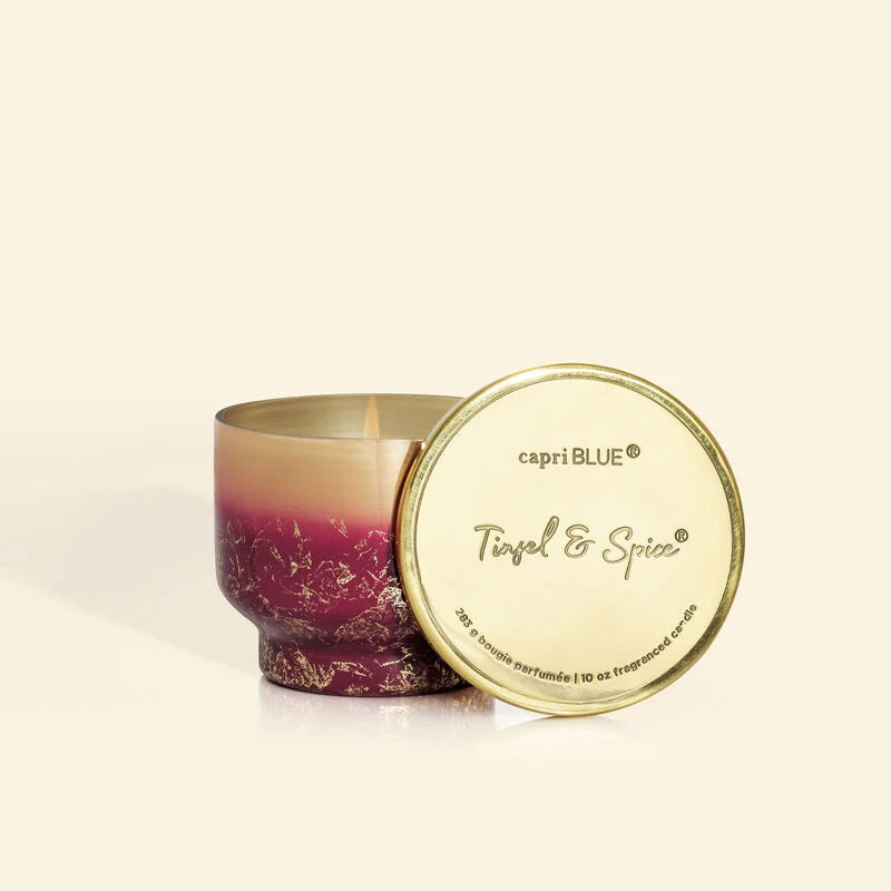 GLIMMER - TINSEL &amp; SPICE INVERTED JAR, 10 oz