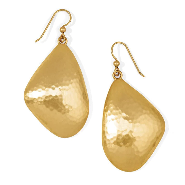 Brighton Trianon French Wire Earrings featuring a shell-like design and whimsical back detailing.