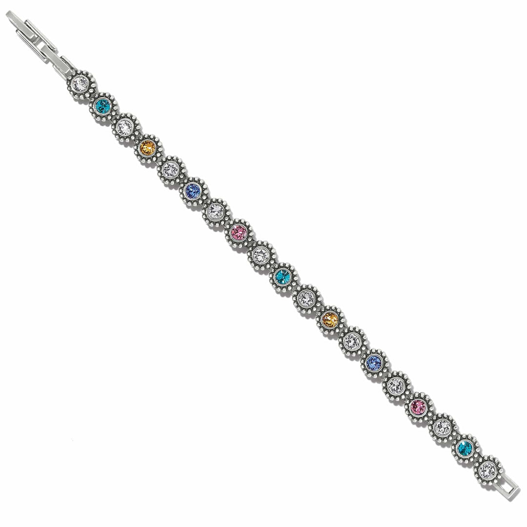 Brighton Twinkle Link Bracelet – Silver &amp; Peridot Crystal Link Bracelet for Women