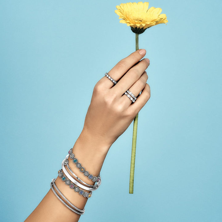 Brighton Twinkle Link Bracelet – Silver &amp; Peridot Crystal Link Bracelet for Women