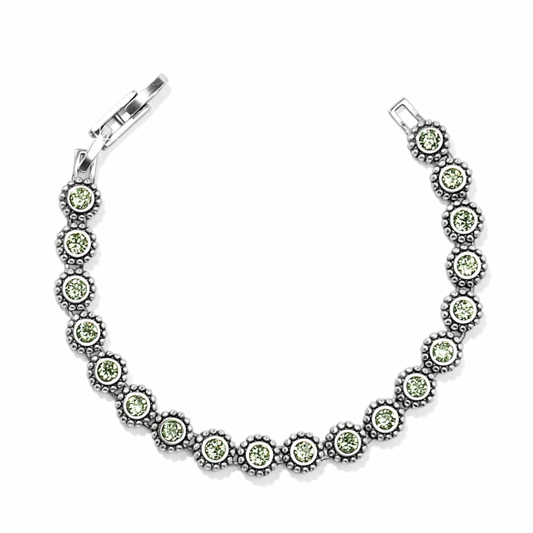 Brighton Twinkle Link Bracelet – Silver &amp; Peridot Crystal Link Bracelet for Women