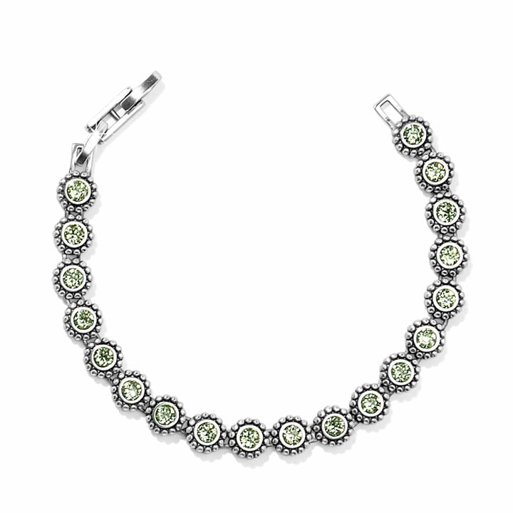 Brighton Twinkle Link Bracelet – Silver &amp; Peridot Crystal Link Bracelet for Women