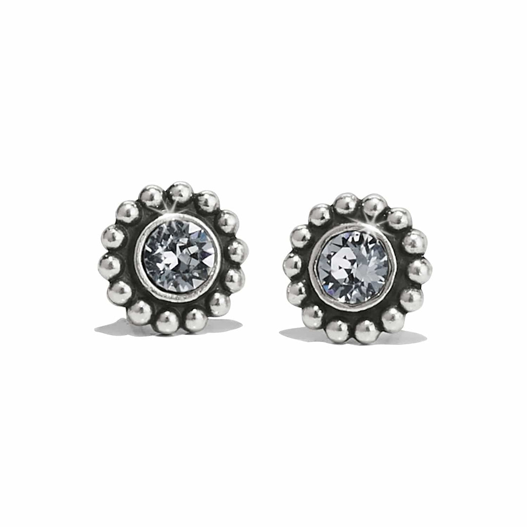 Brighton Twinkle Mini Post Earrings – Silver Crystal Stud Earrings for Women