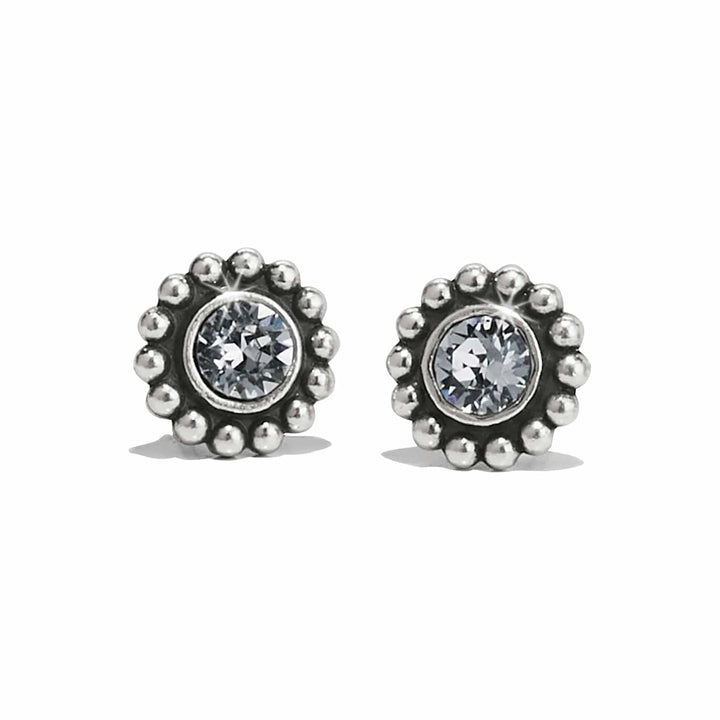 Brighton Twinkle Mini Post Earrings – Silver Crystal Stud Earrings for Women