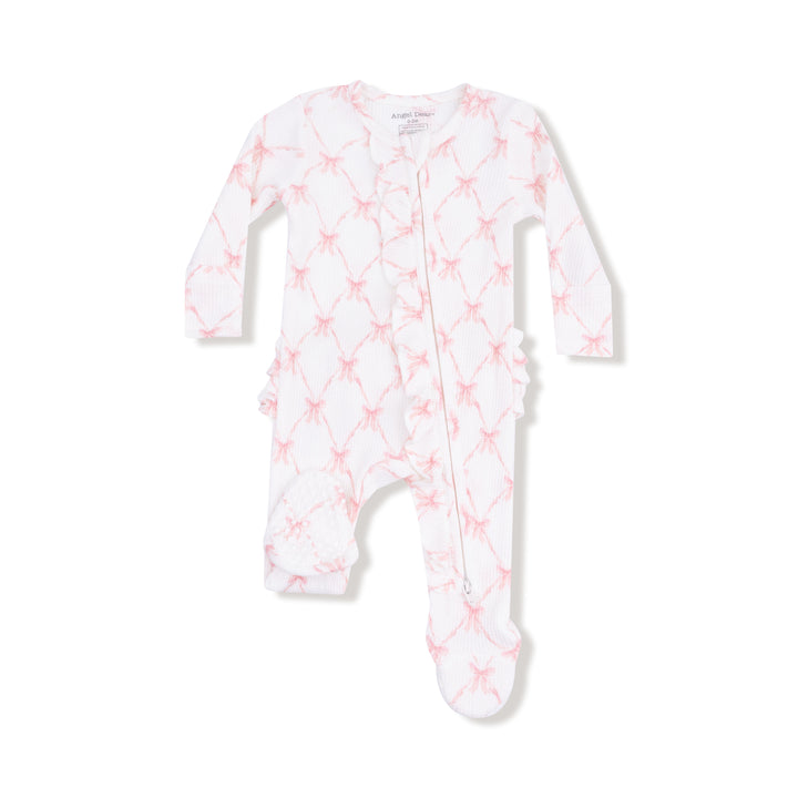 Ribbon Bow Trellis- 2 Way Ruffle Zipper