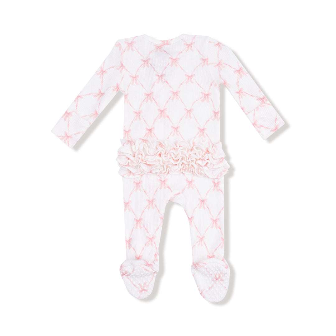 Ribbon Bow Trellis- 2 Way Ruffle Zipper