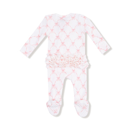 Ribbon Bow Trellis- 2 Way Ruffle Zipper