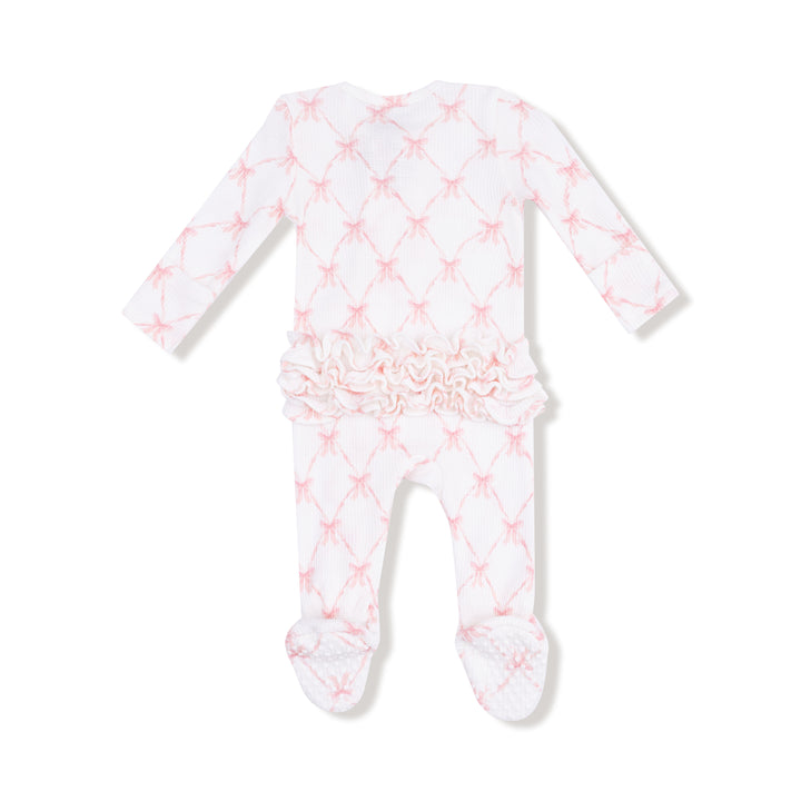 Ribbon Bow Trellis- 2 Way Ruffle Zipper