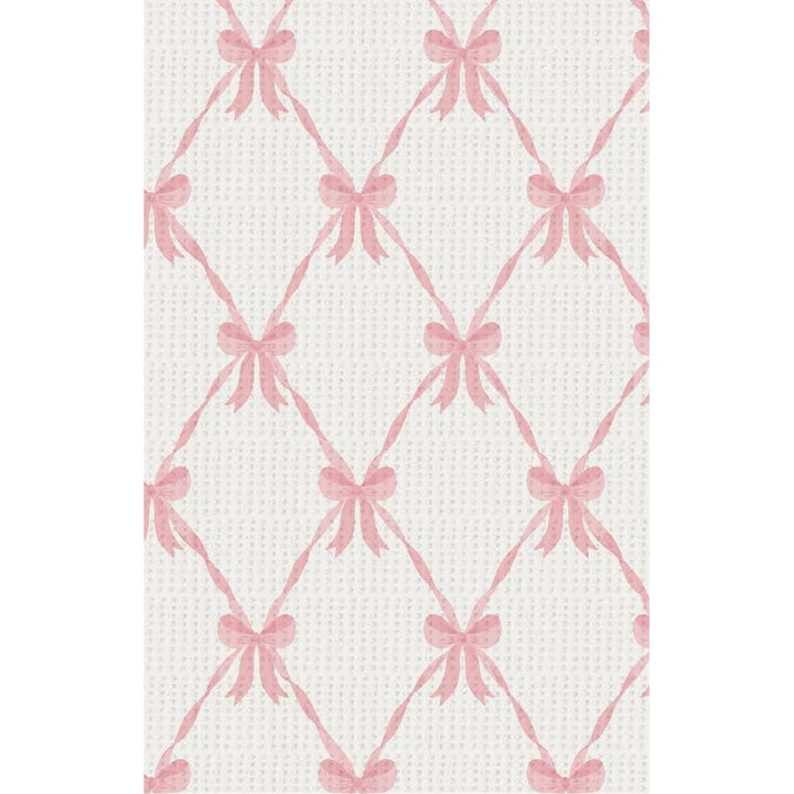 Ribbon Bow Trellis- LS Ruffle Romper