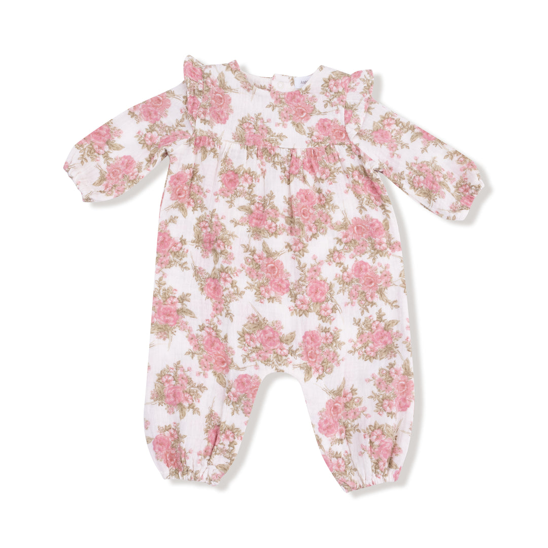 Heirloom Bouquets - Ruffle Sleeve Romper