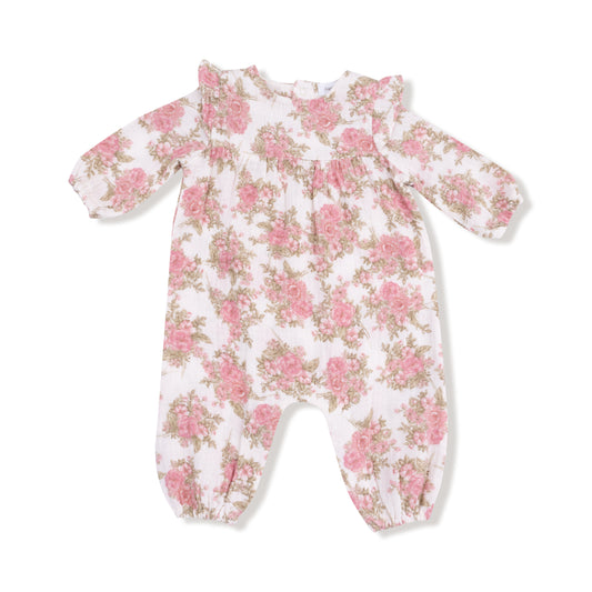 Heirloom Bouquets - Ruffle Sleeve Romper