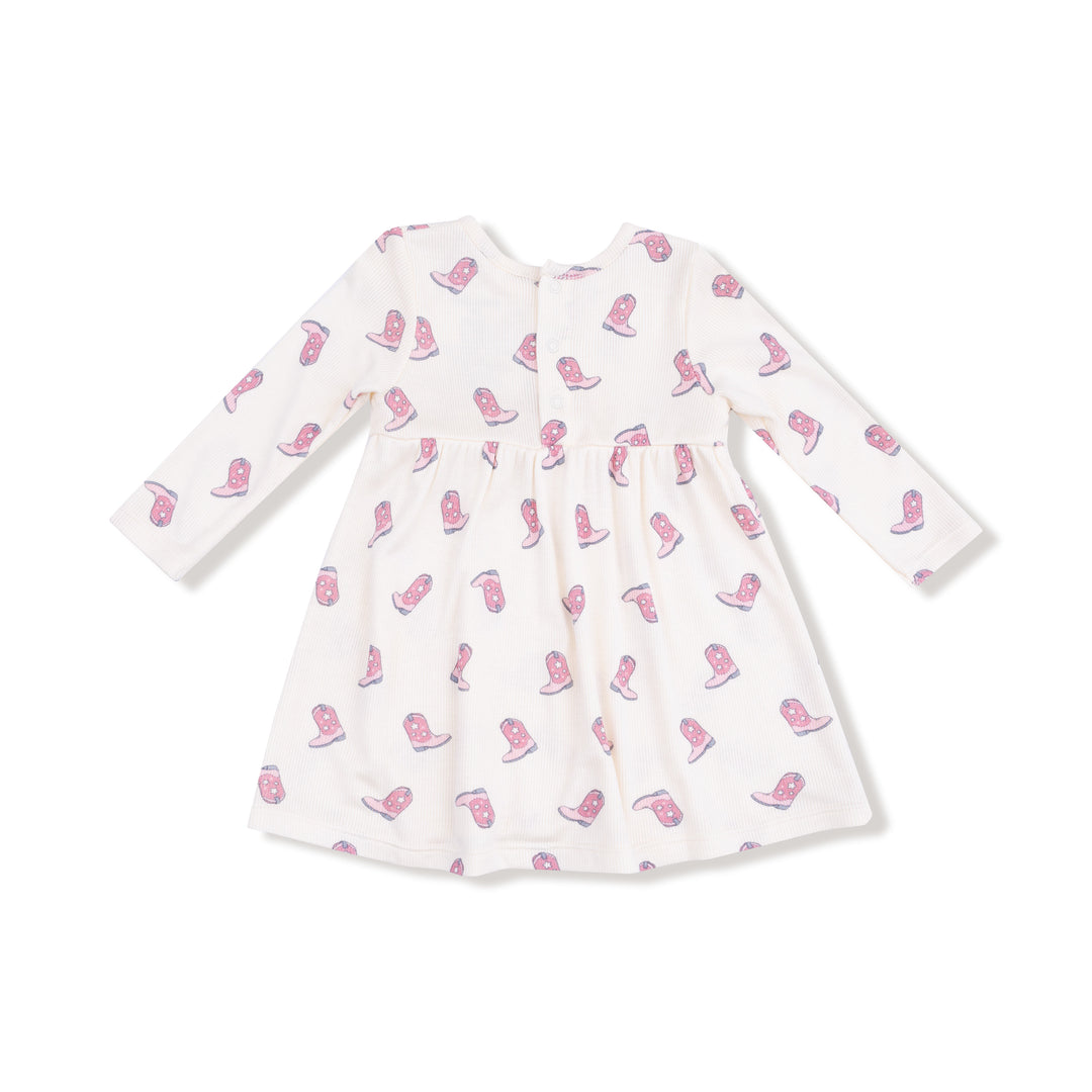 Petite Cowgirl Boots - Simple Dress + Bloomer