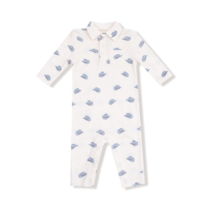 Petite Cowboy Hats - Polo Romper