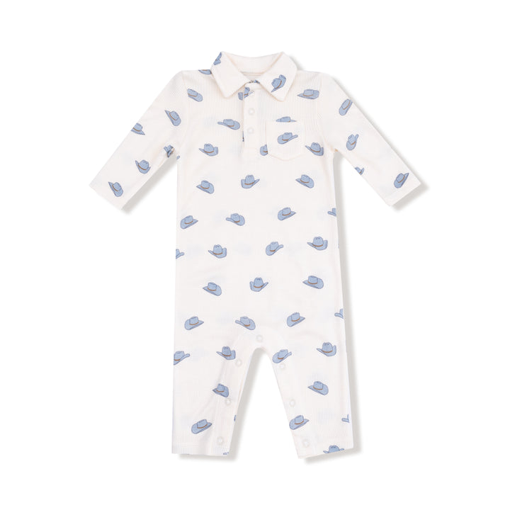 Petite Cowboy Hats - Polo Romper