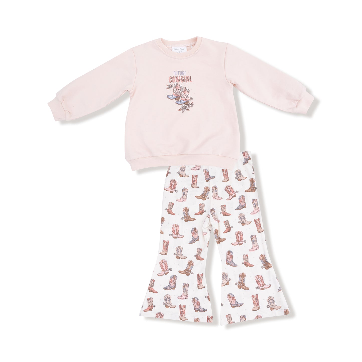 Future Cowgirl - French Terry Oversize Sweatshirt With Silk Screen And Bamboo Baby Bell