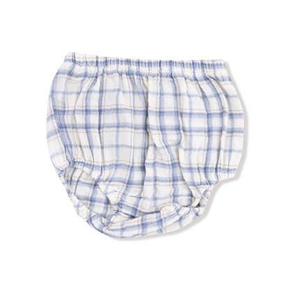 Long Sleeve Dress and Bloomer (2T to 4T Dress Only) - Blue Plaid