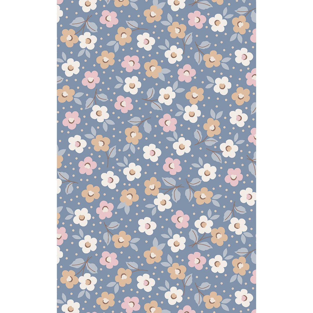 Box Pleat Dress w/ 3/4 Sleeve + Peterpan Collar &amp; Leggings - Country Calico