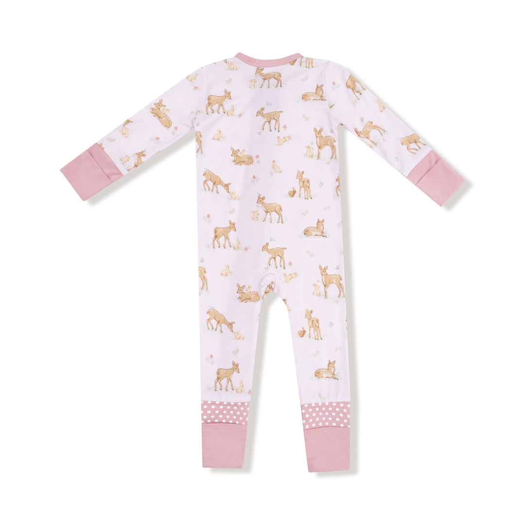 2 Way Zipper Romper - Little Fawn