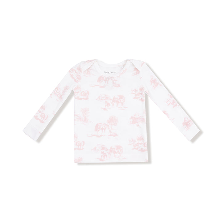 Long Sleeve Loungewear Set - Farm Toile Pink