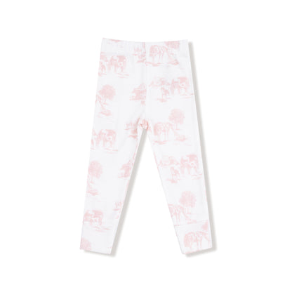 Long Sleeve Loungewear Set - Farm Toile Pink