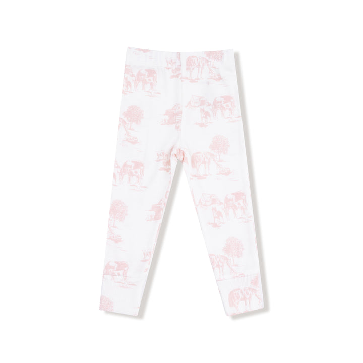 Long Sleeve Loungewear Set - Farm Toile Pink