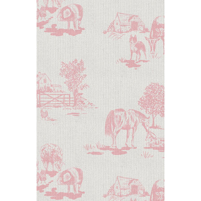 Long Sleeve Loungewear Set - Farm Toile Pink