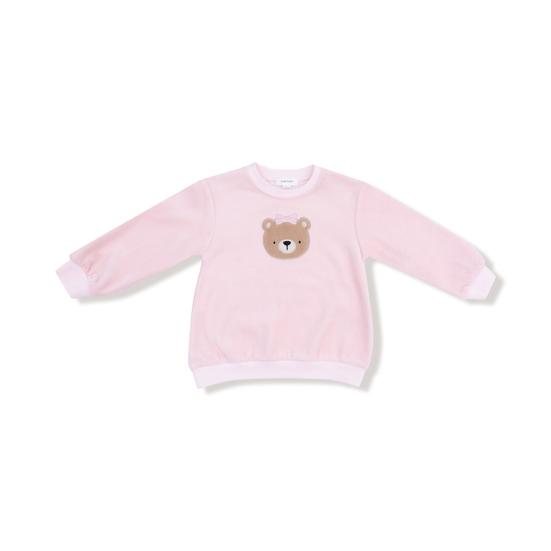 Long Sleeve Velour Teddy Bear Outfit
