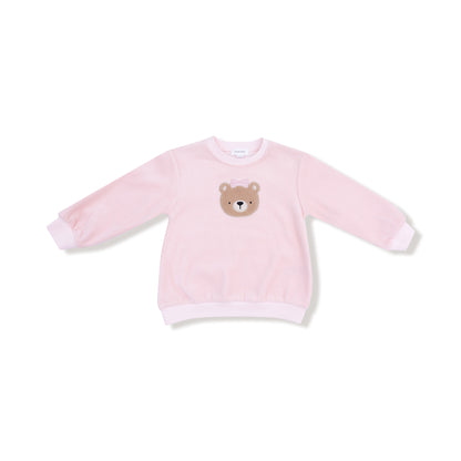 Long Sleeve Velour Teddy Bear Outfit