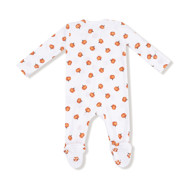 2 Way Zipper Romper - Little Pumpkin