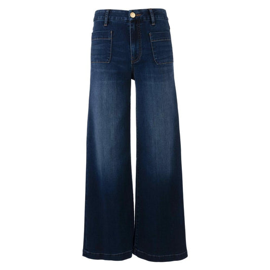 Meg High Rise Wide Leg with Patch Pockets