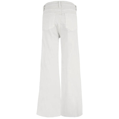 Meg High Rise Fab AB Wide Leg Jean – Optic White