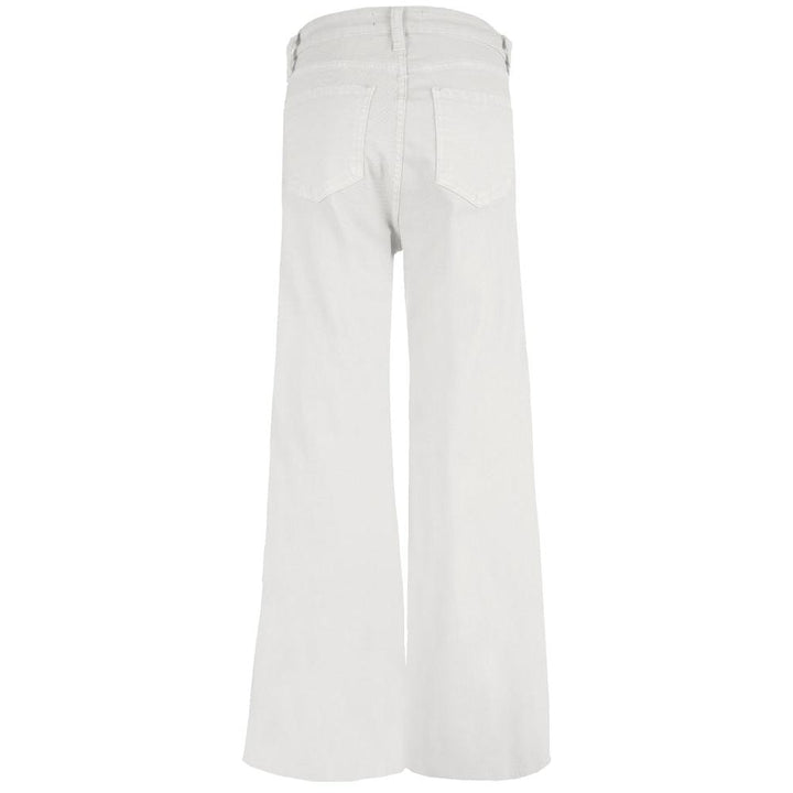 Meg High Rise Fab AB Wide Leg Jean – Optic White
